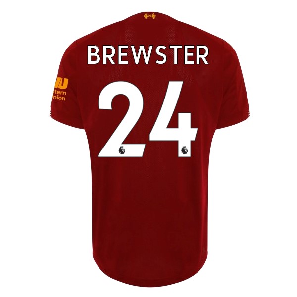 Camiseta Liverpool NO.24 Brewster 1ª 2019-2020 Rojo
